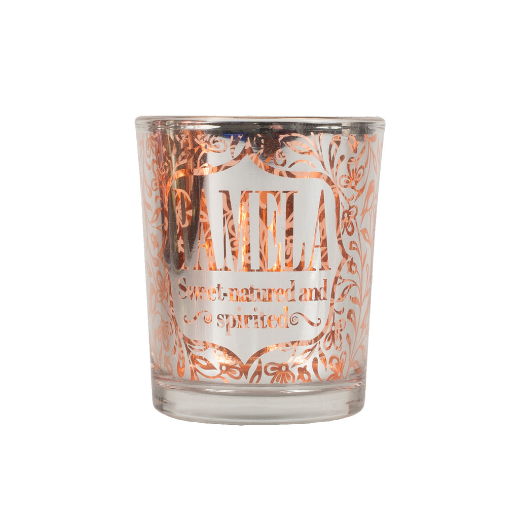 Metallic Candlepot Pamela