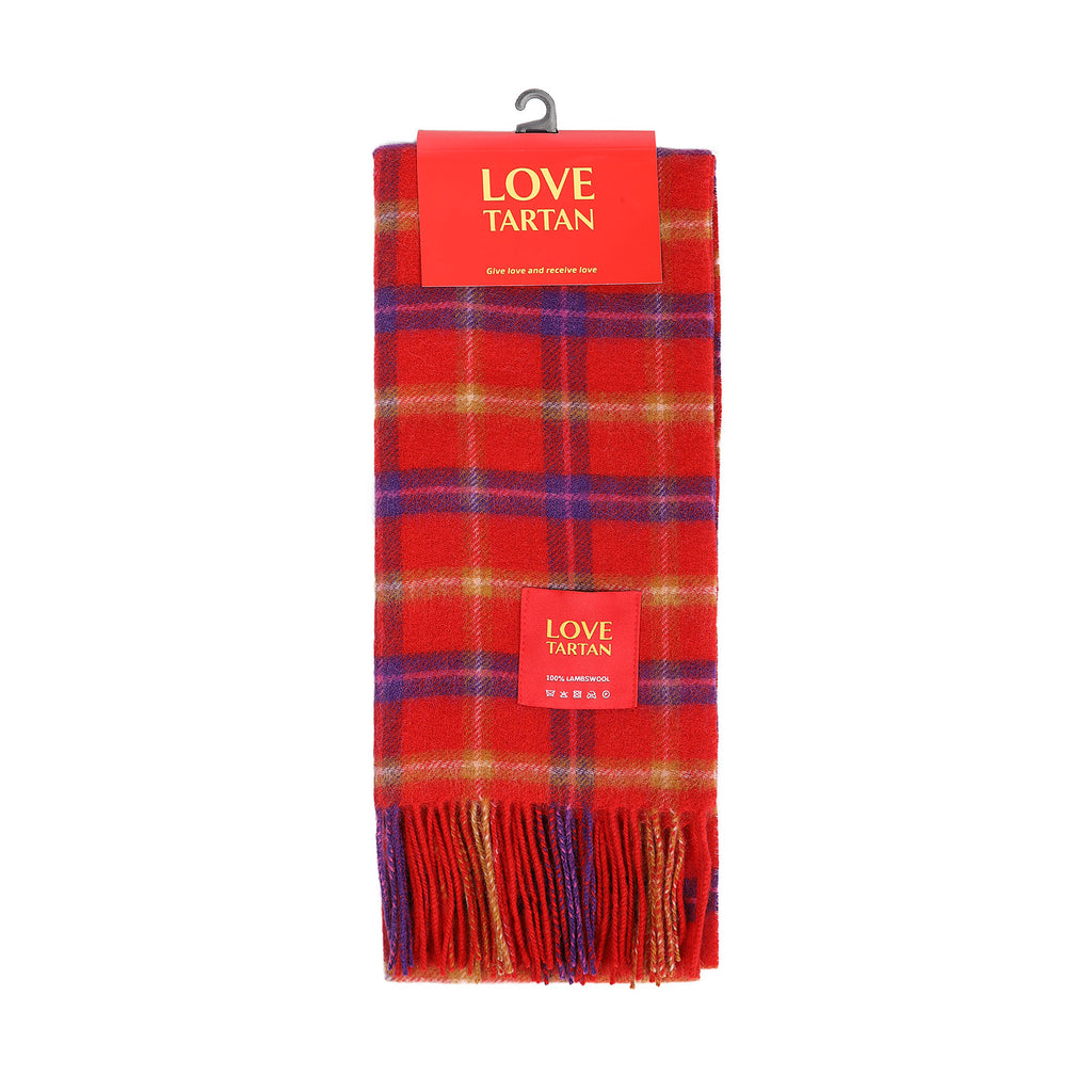 Lambswool Scottish Tartan Clan Scarf Love Tartan