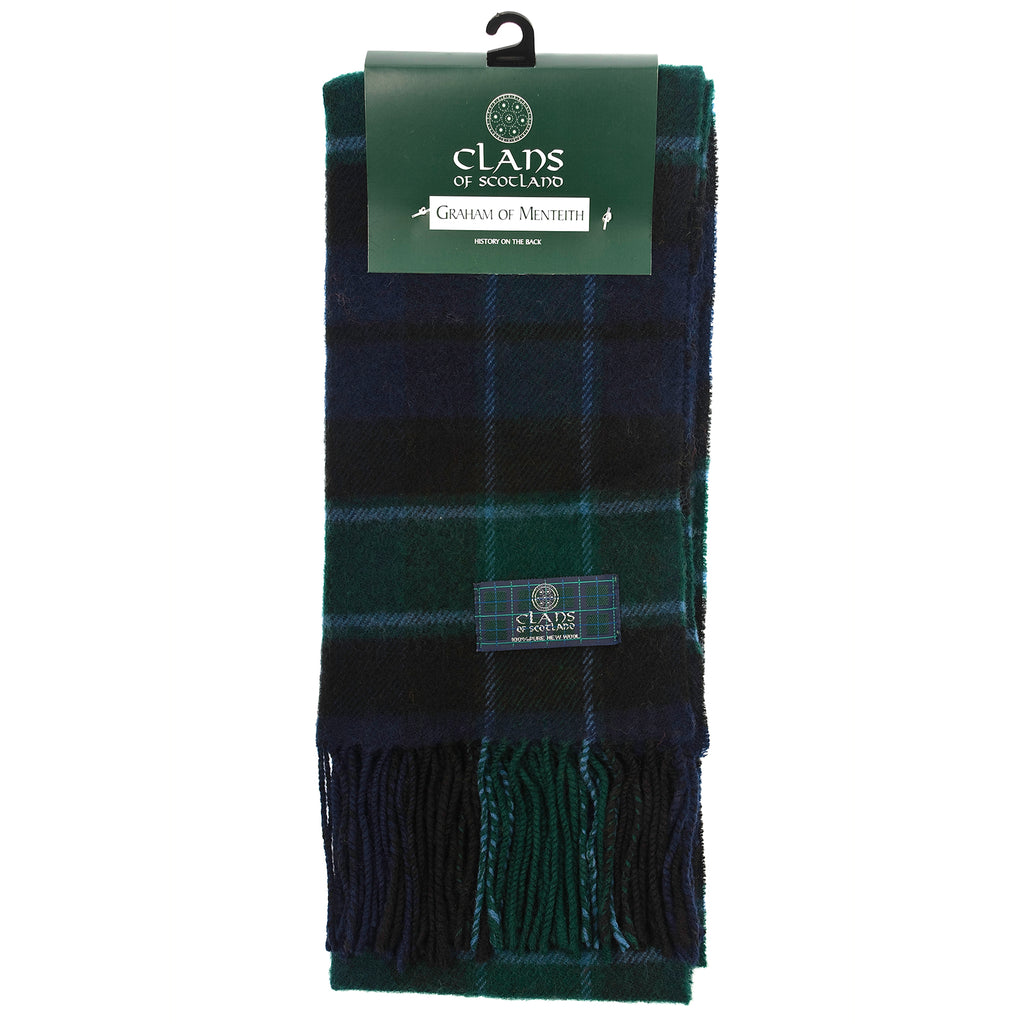 Lambswool Scottish Tartan Clan Scarf  Graham Of Menteith