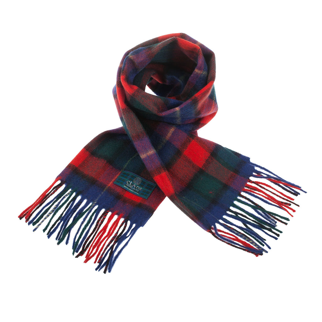 Lambswool Scottish Tartan Clan Scarf  Kilgour