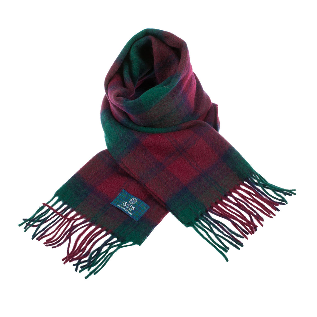 Lambswool Scottish Tartan Clan Scarf  Lindsay