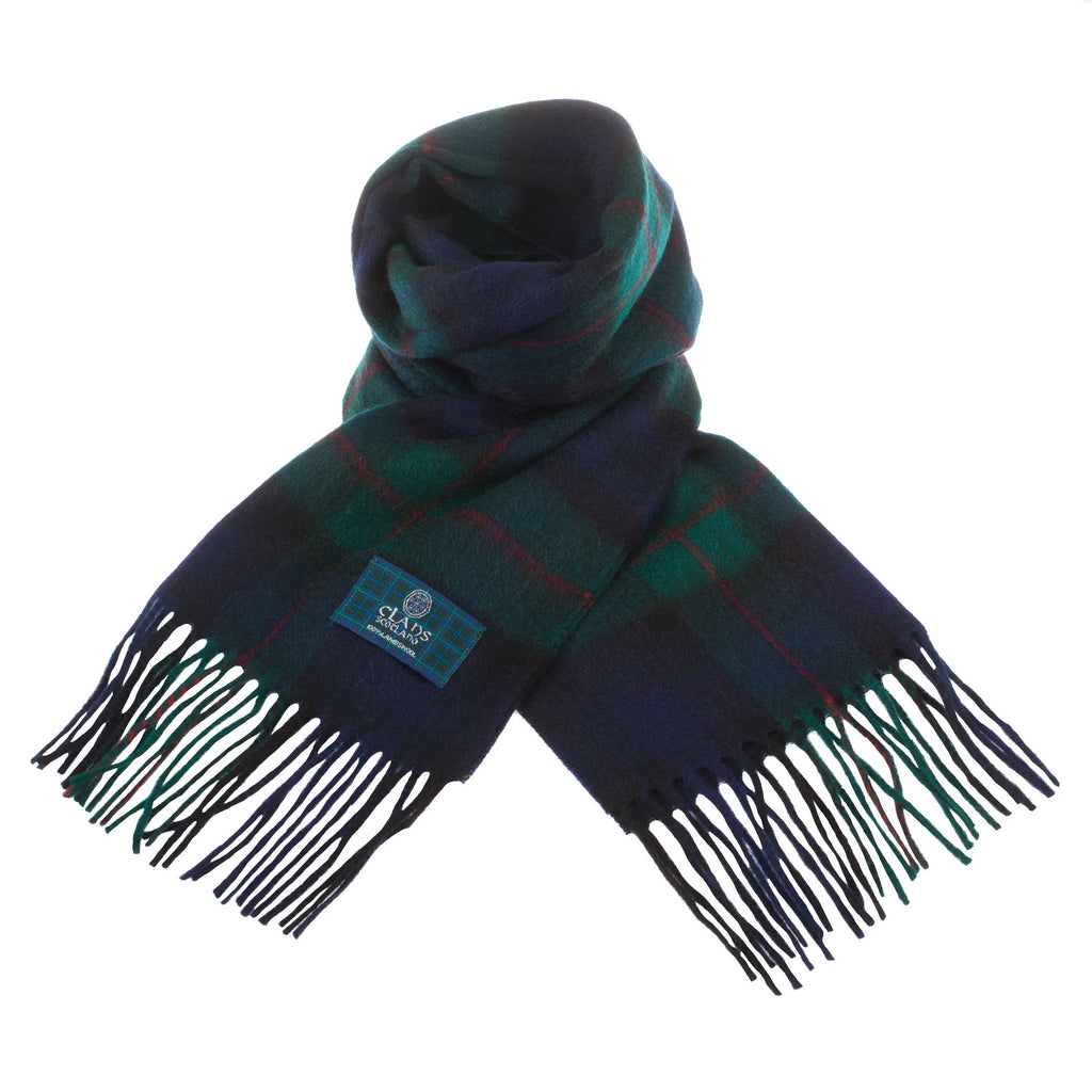 Lambswool Scottish Tartan Clan Scarf  Mackinlay