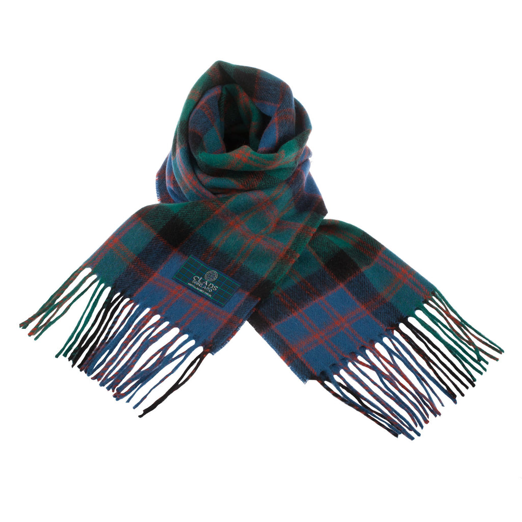 Lambswool Scottish Tartan Clan Scarf  Macdonald Clan Ancient