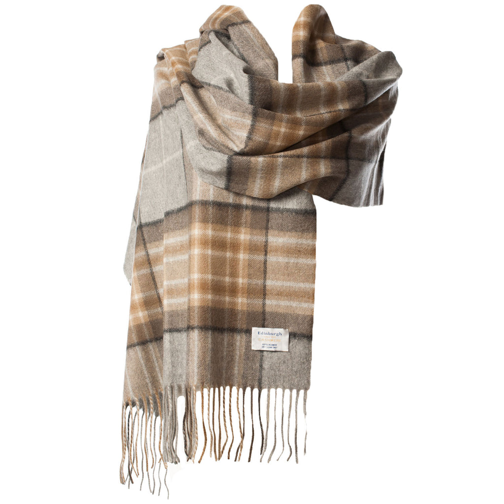 Edinburgh Cashmere Stole  Mackellar Natural