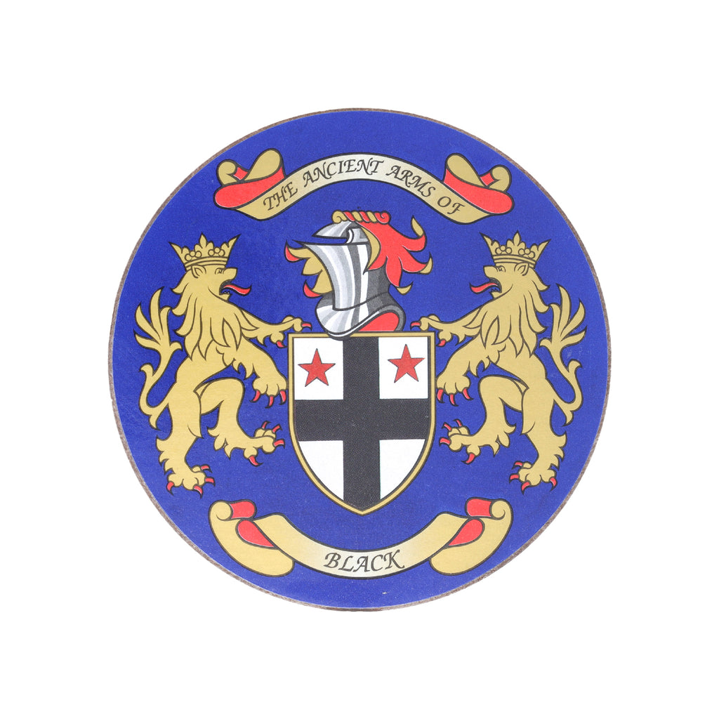 Coat Of Arms Coasters Black