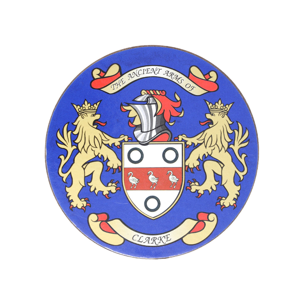 Coat Of Arms Coasters Clarke