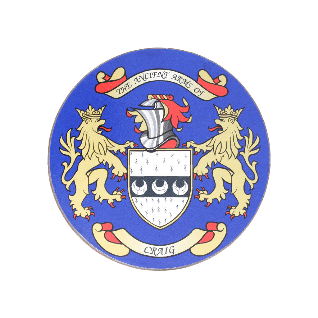 Coat Of Arms Coasters Craig