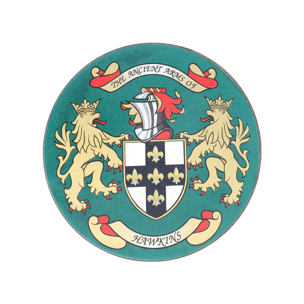 Coat Of Arms Coasters Hawkins