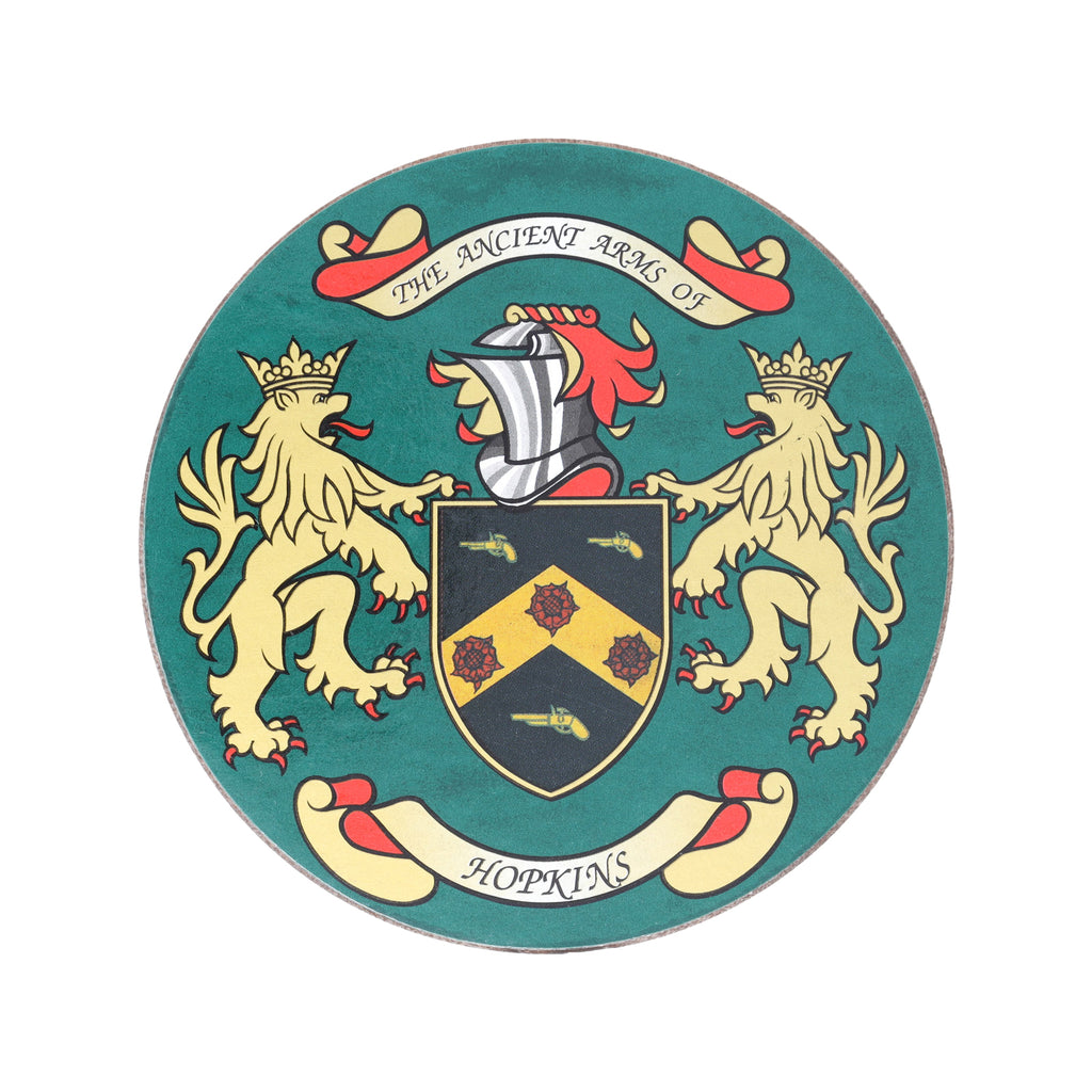 Coat Of Arms Coasters Hopkins