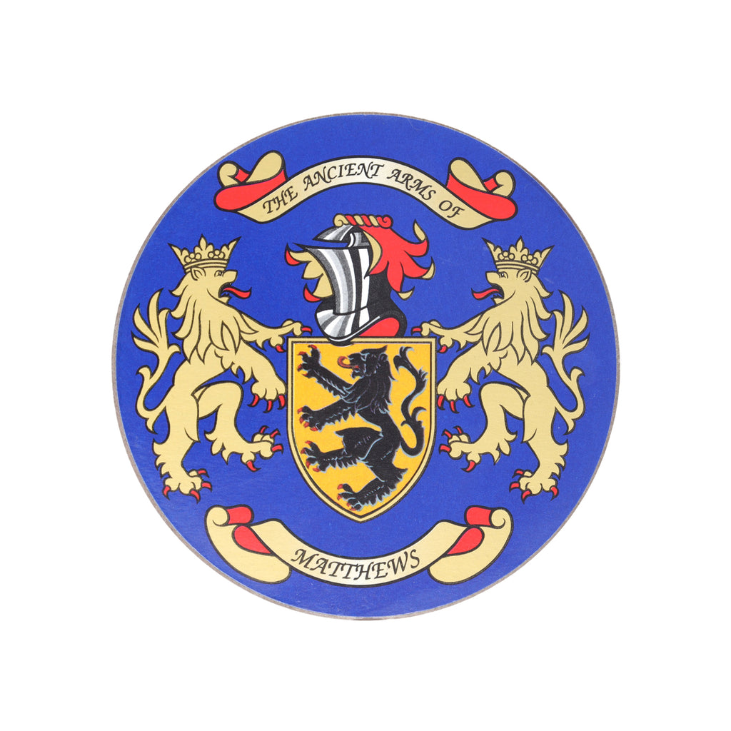 Coat Of Arms Coasters Matthews