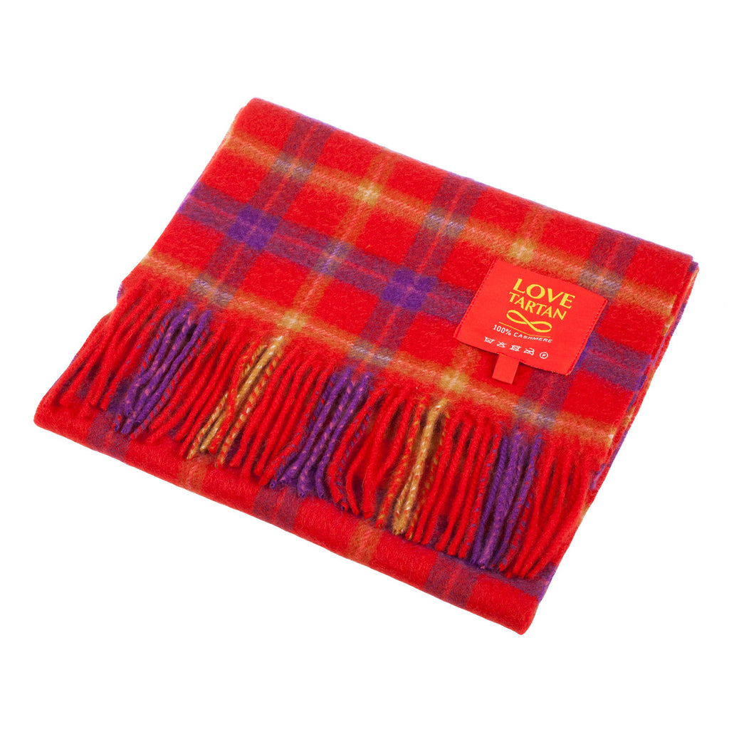 Love Tartan Cashmere Scarf  Love Tartan