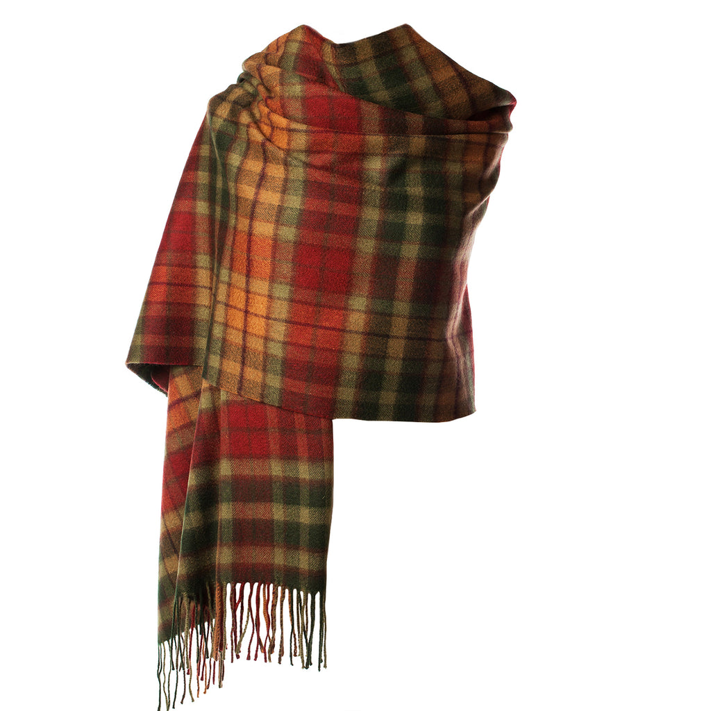 Edinburgh Lambswool Stole Buchanan Autumn