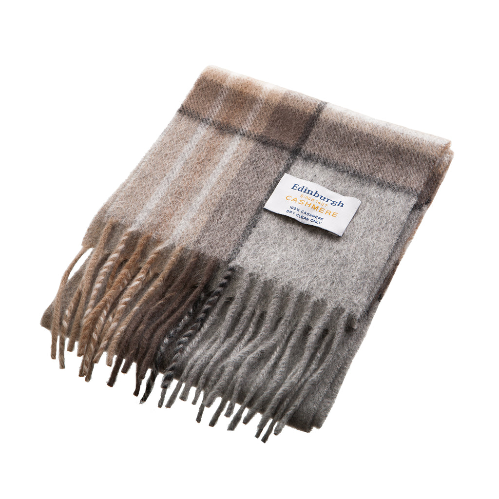 Edinburgh Cashmere Mini Scarf  Mackellar Natural