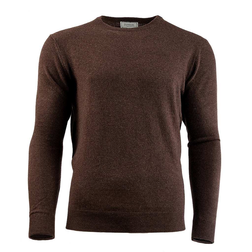 Men's Dunedin Cashmere 100% Cashmere Cr  Squirrel