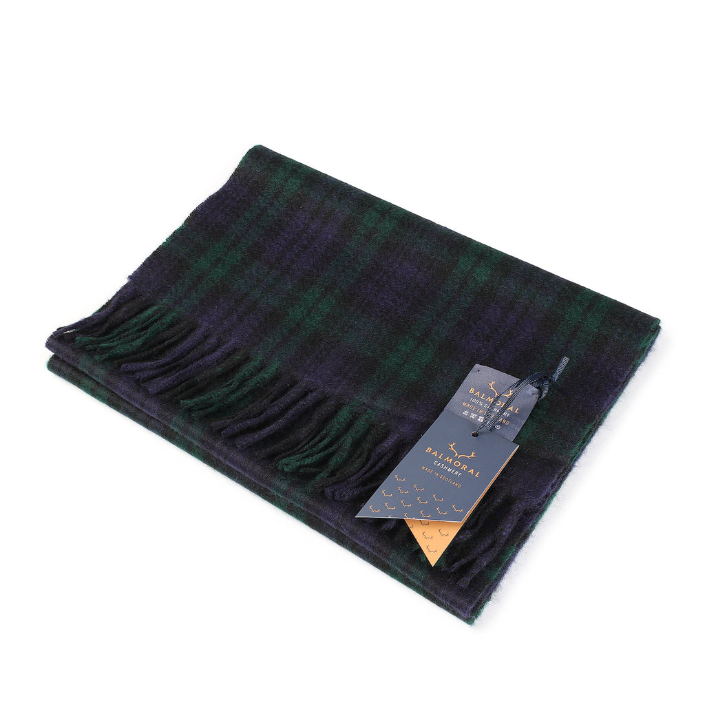 100% Cashmere Woven Scarf Dalton Black Watch