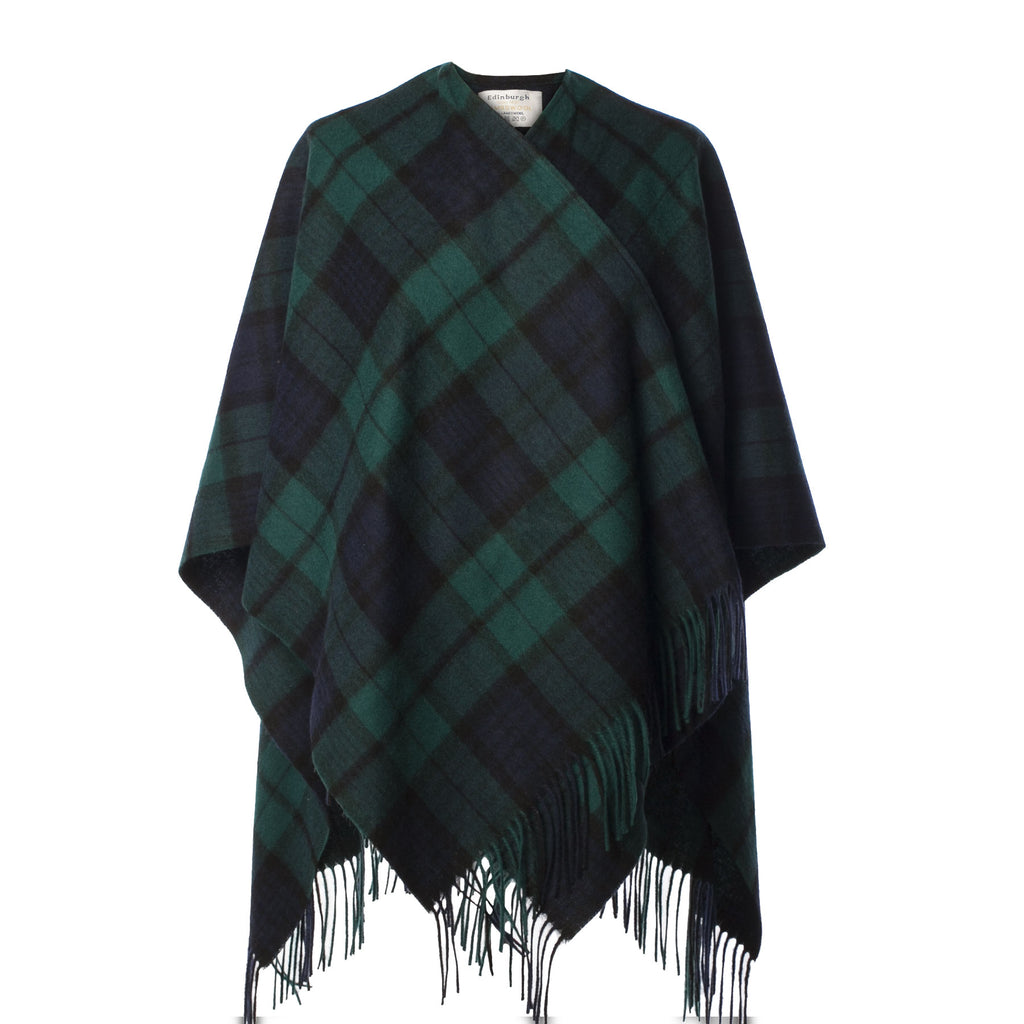 Edinburgh Lambswool Mini Cape  Black Watch