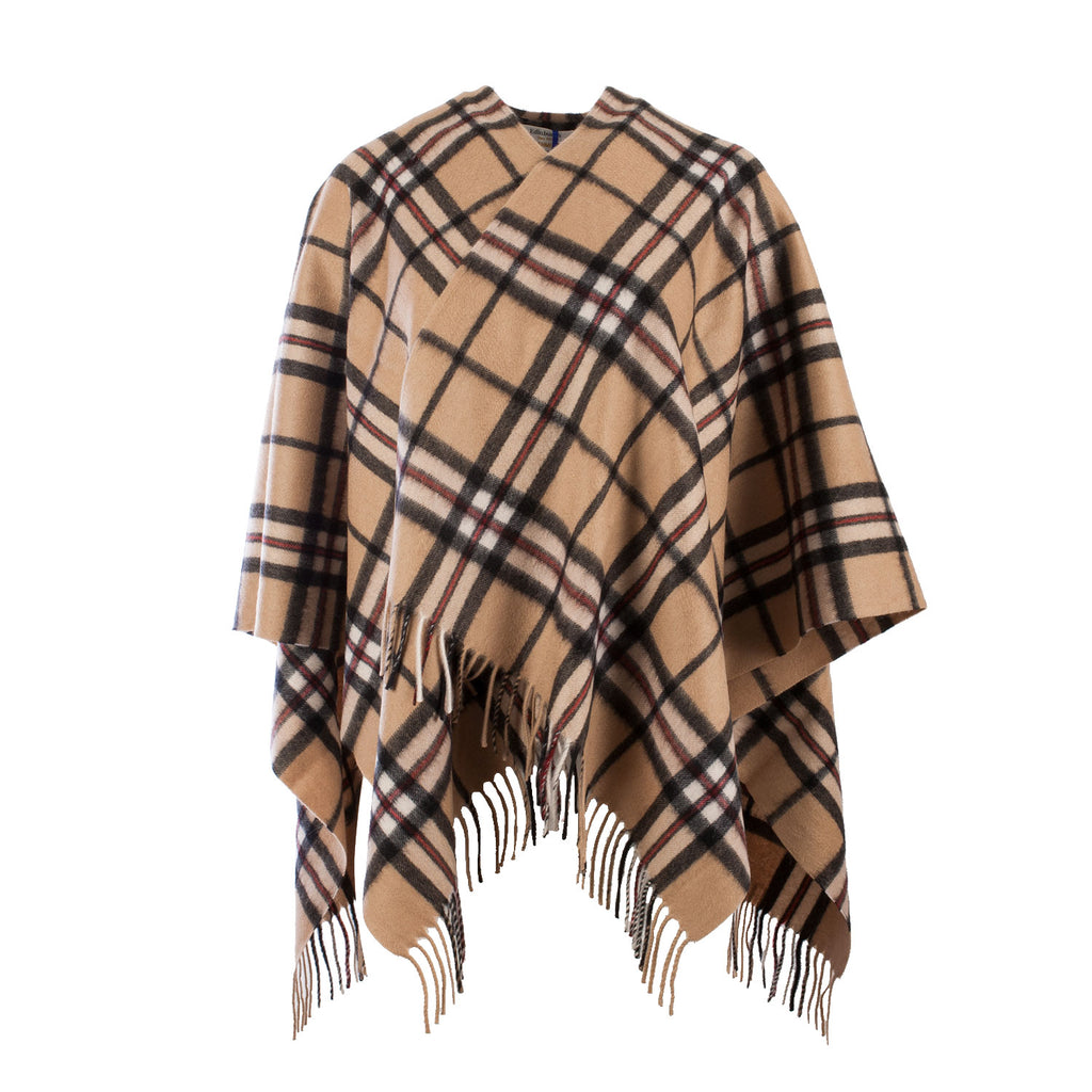 Edinburgh Cashmere Mini Cape  Thomson Camel