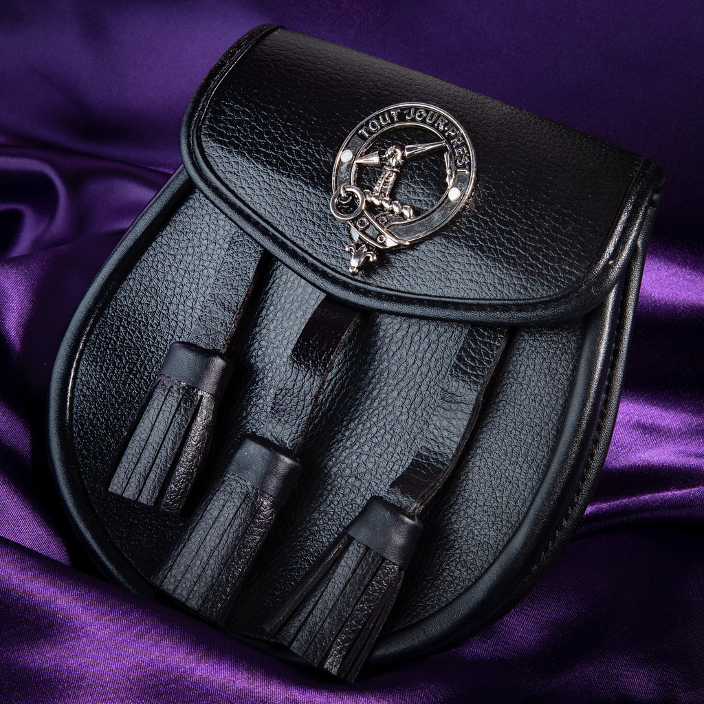 Clan Leather Half Dress Sporran Carmichael