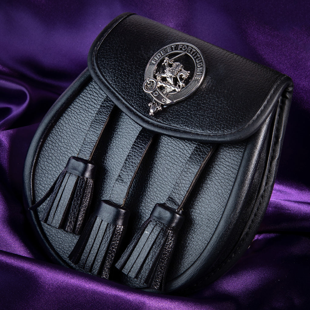 Clan Leather Half Dress Sporran Farquharson