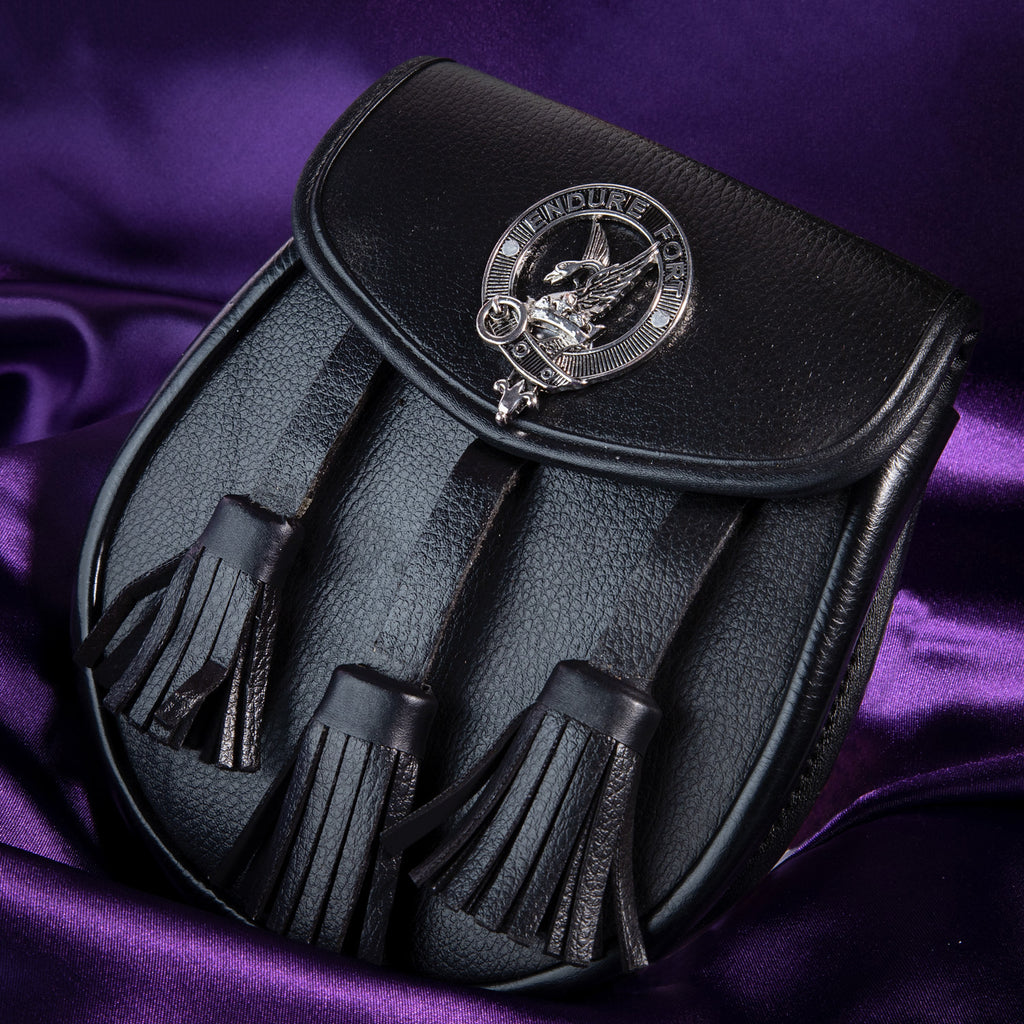 Clan Leather Half Dress Sporran Lindsay