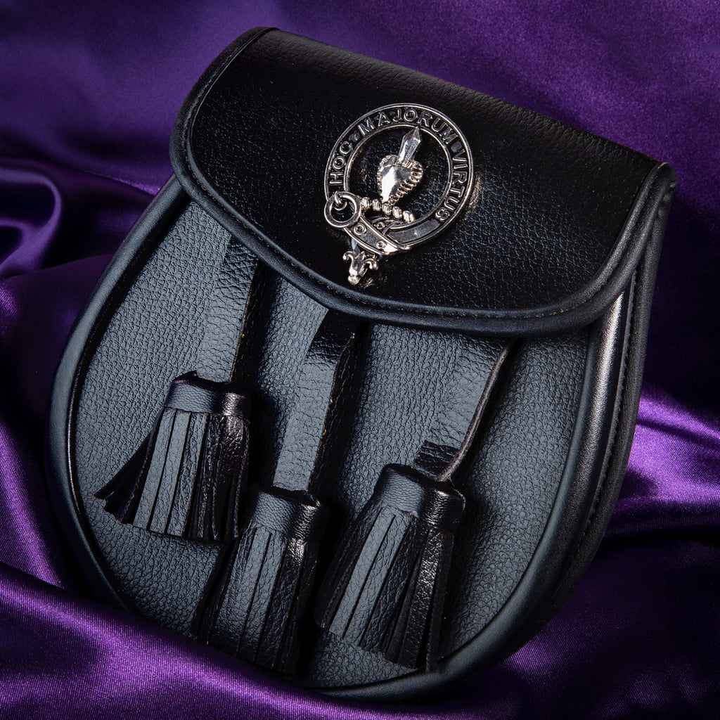 Clan Leather Half Dress Sporran Logan