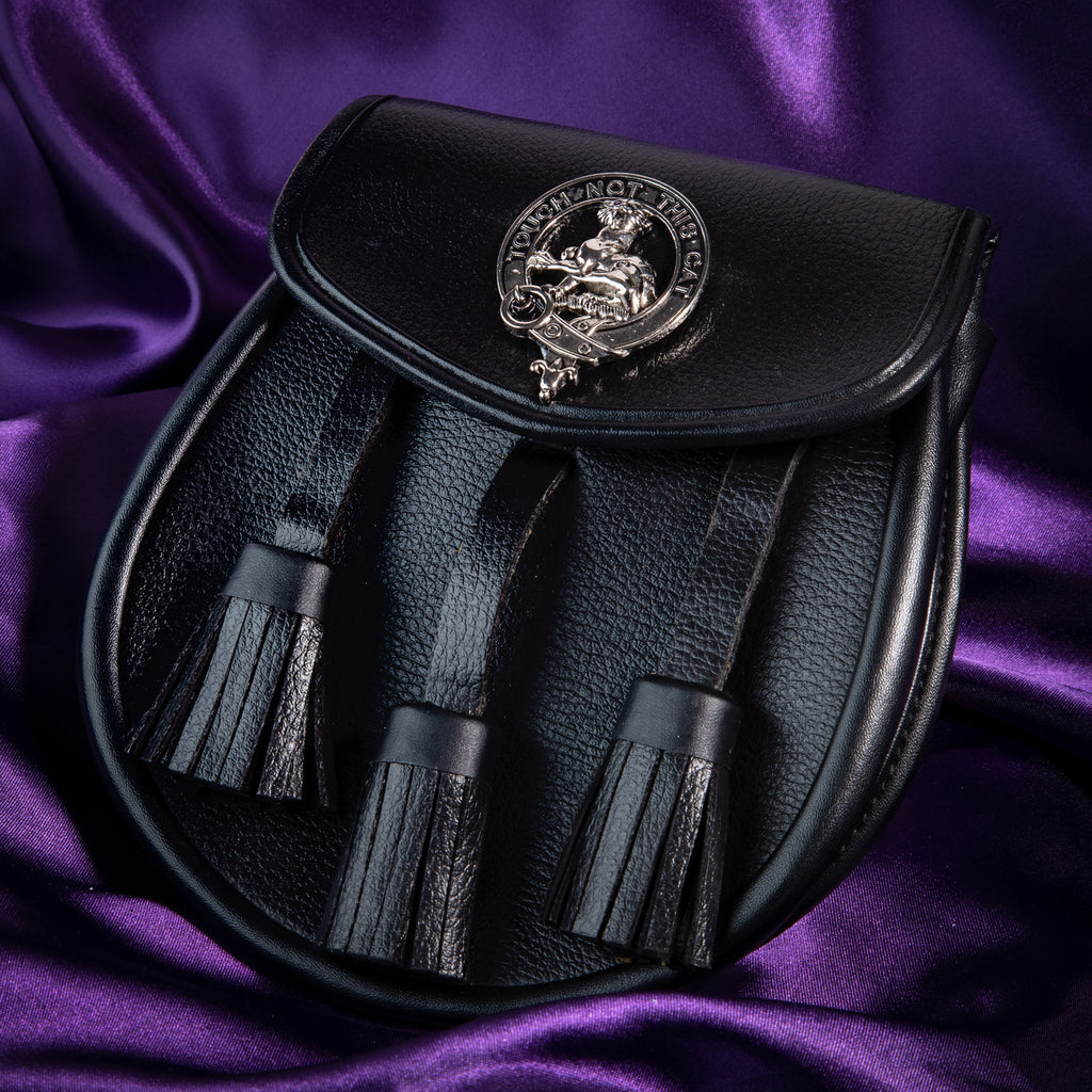 Clan Leather Half Dress Sporran Macgillivray