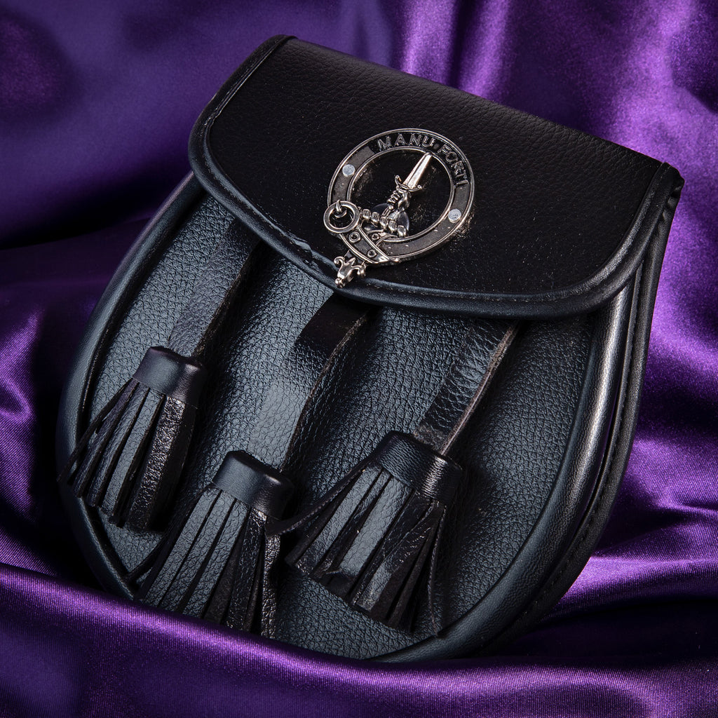 Clan Leather Half Dress Sporran Mackay