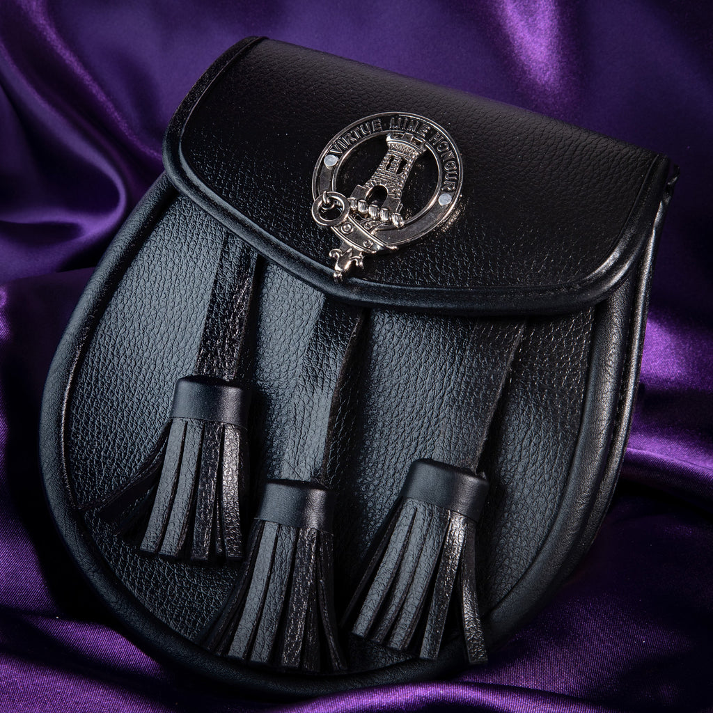 Clan Leather Half Dress Sporran Maclean