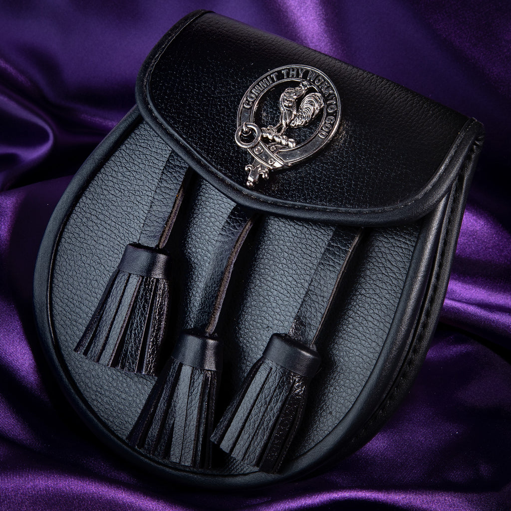 Clan Leather Half Dress Sporran Sinclair