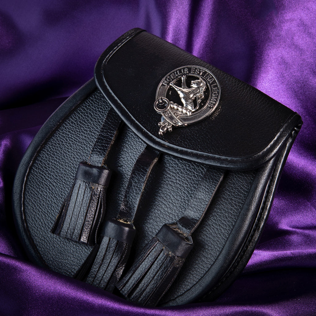 Clan Leather Half Dress Sporran Stuart Of Bute