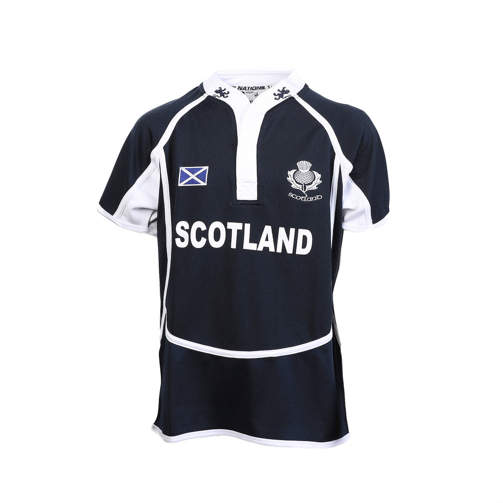 Kids New Cooldry Scotland Rugby Shirt