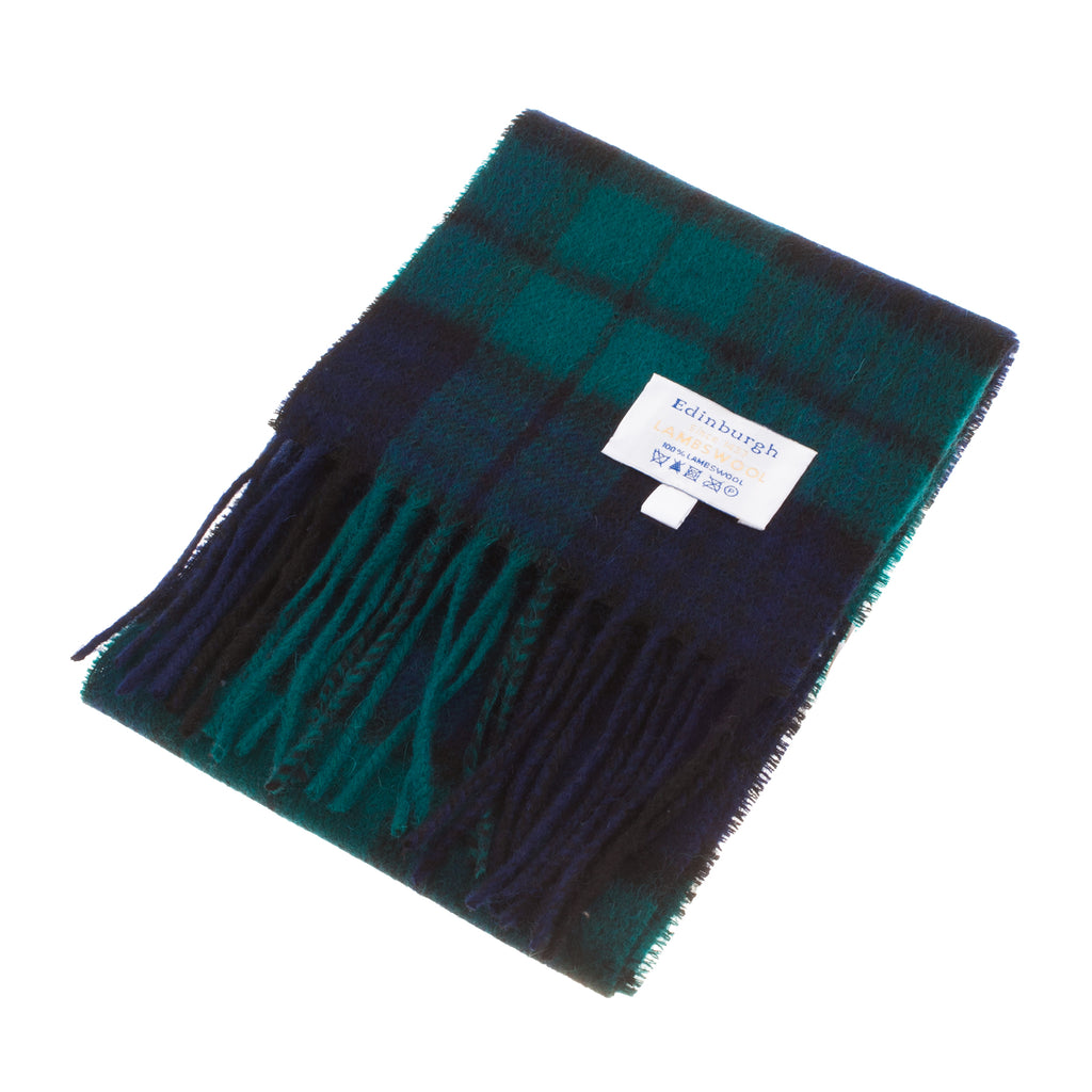 Mini Edinburgh Lambswool Scarf  Black Watch