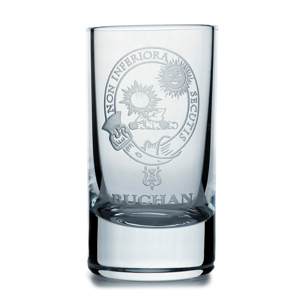 Collins Crystal Clan Shot Glass Buchan