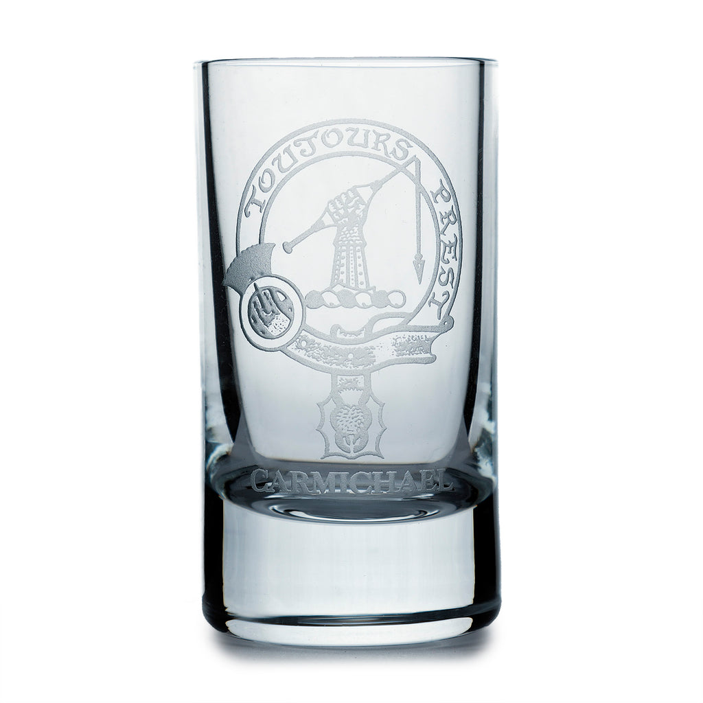 Collins Crystal Clan Shot Glass Carmichael