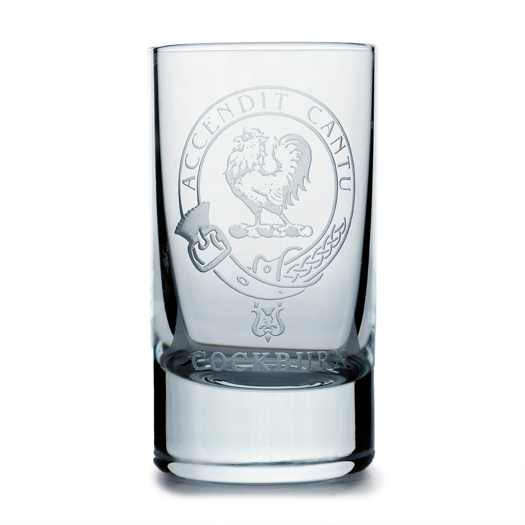 Collins Crystal Clan Shot Glass Cockburn