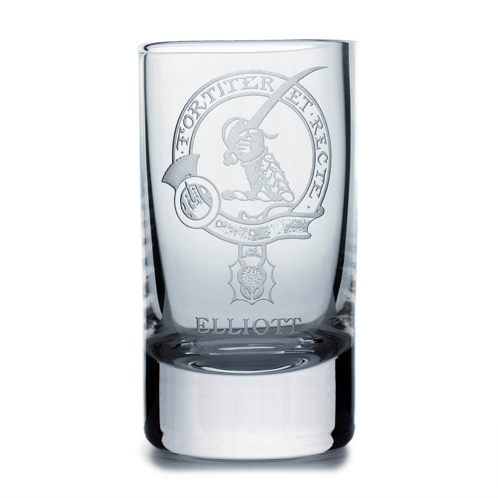 Collins Crystal Clan Shot Glass Elliot