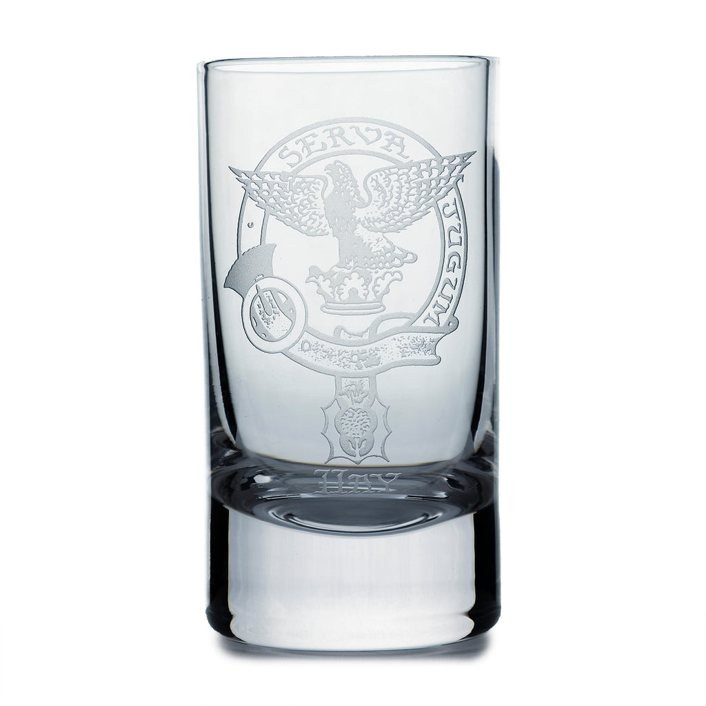 Collins Crystal Clan Shot Glass Hay