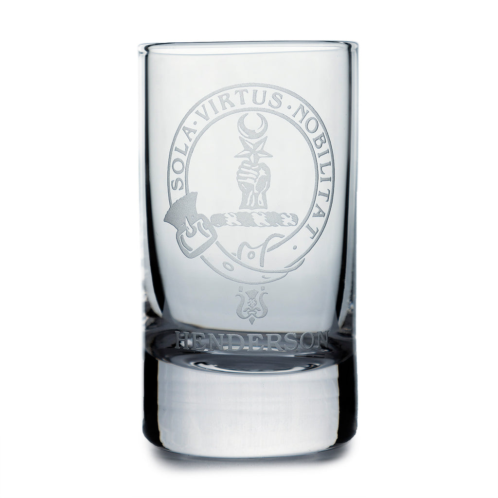 Collins Crystal Clan Shot Glass Henderson