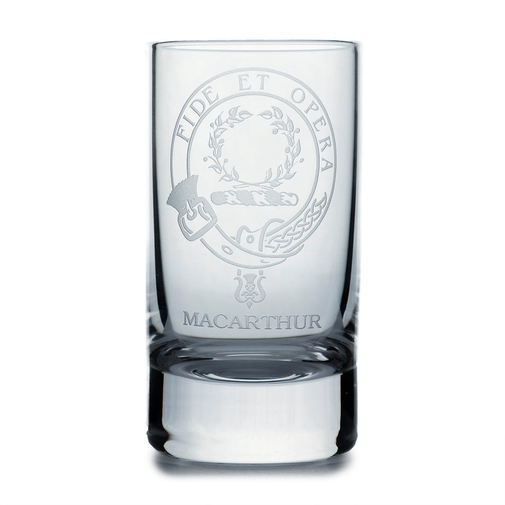 Collins Crystal Clan Shot Glass Macarthur