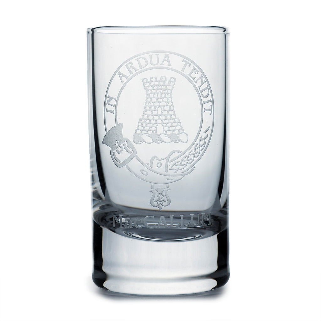 Collins Crystal Clan Shot Glass Maccallum