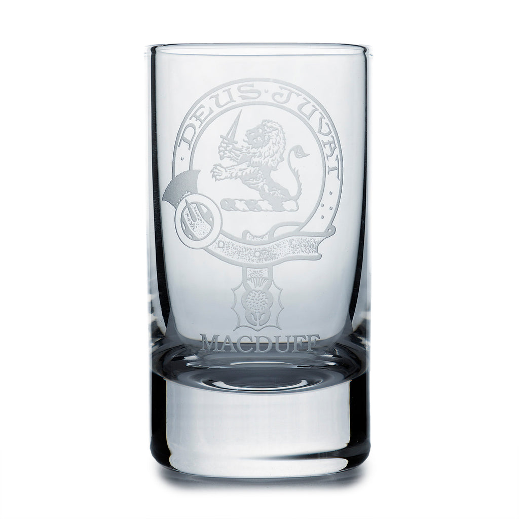 Collins Crystal Clan Shot Glass Macduff