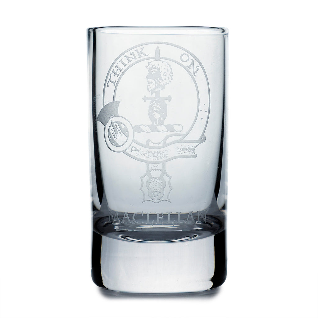 Collins Crystal Clan Shot Glass Maclellan