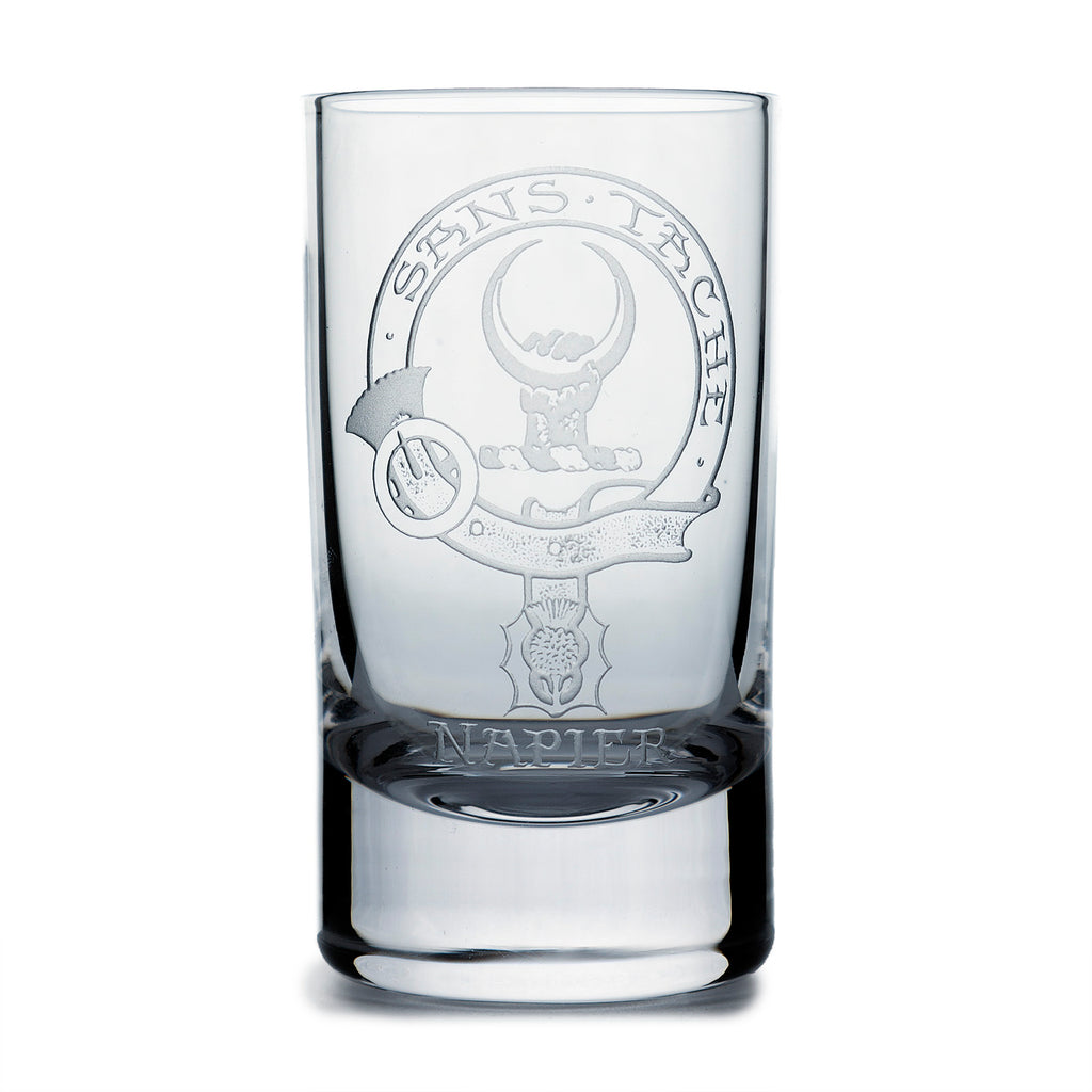 Collins Crystal Clan Shot Glass Napier