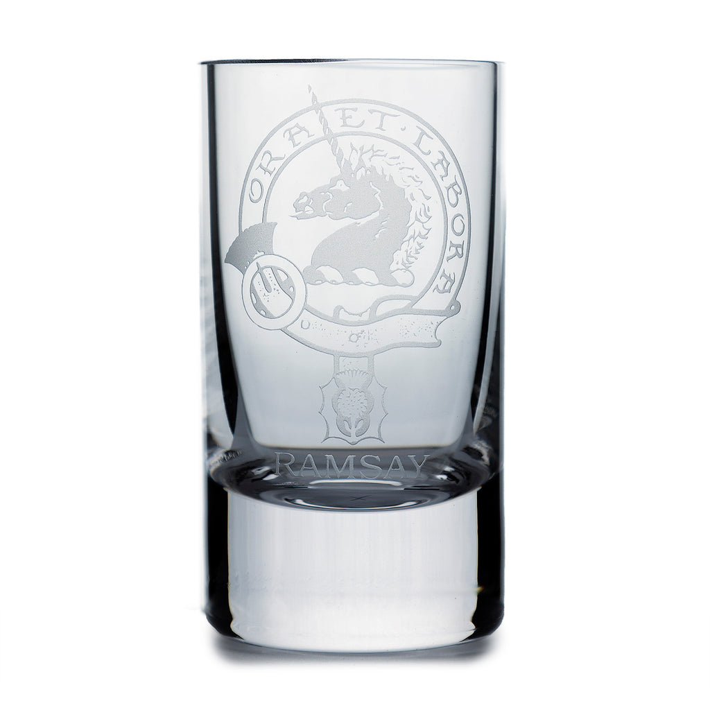 Collins Crystal Clan Shot Glass Ramsay