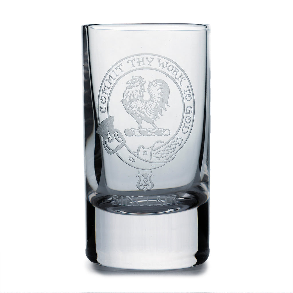 Collins Crystal Clan Shot Glass Sinclair