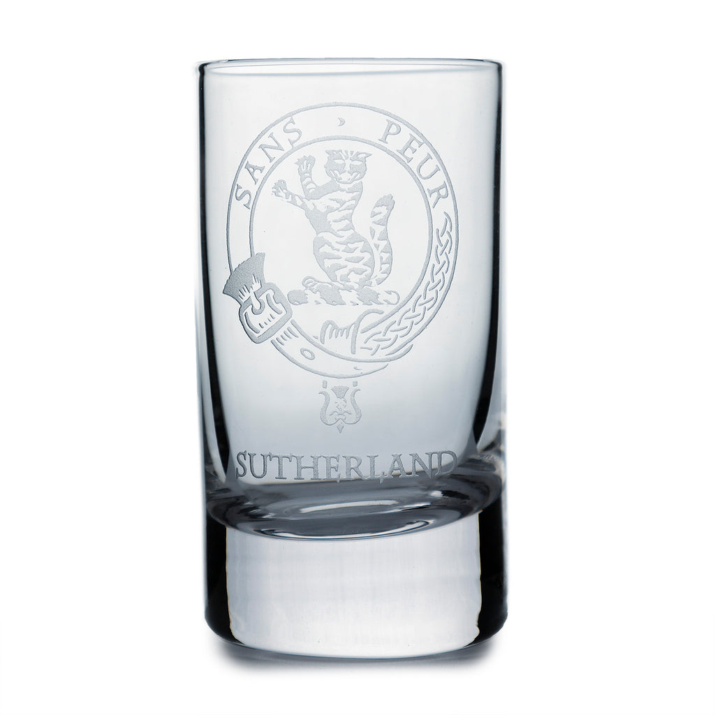 Collins Crystal Clan Shot Glass Sutherland