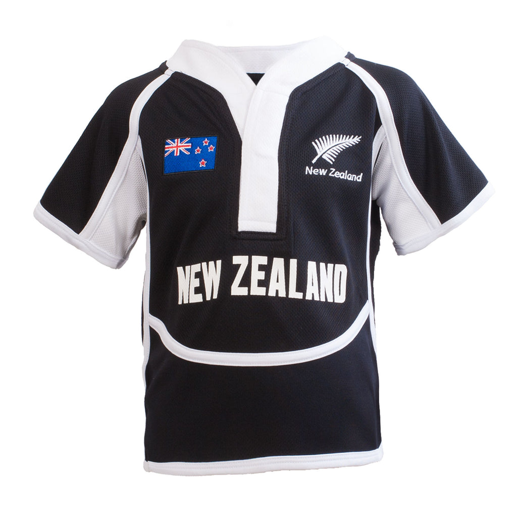 Kids Cooldry New Zealand Rugby Shirt