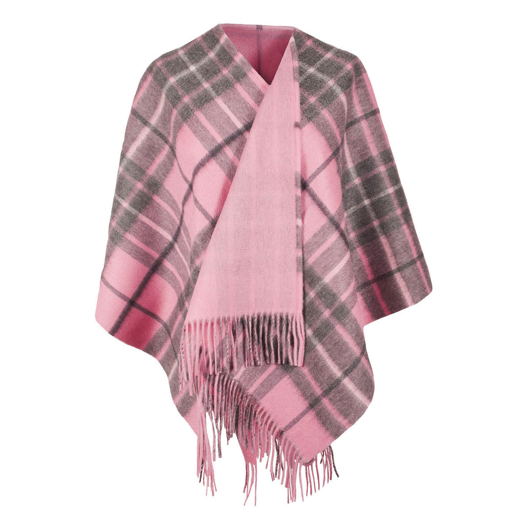 Dunedin Cashmere Double Sided Bug Check  Gresham-Pink Derby/Pink