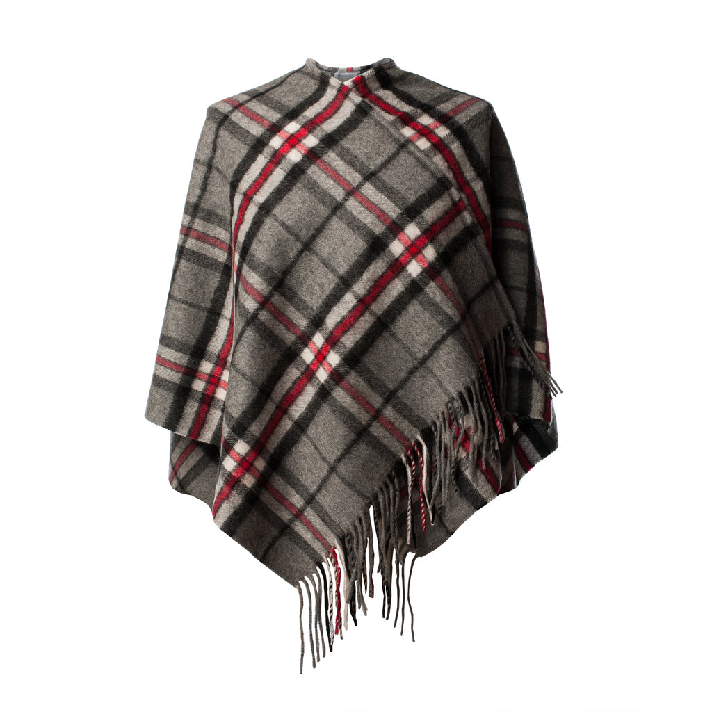 Edinburgh Cashmere Mini Cape  Thomson Grey