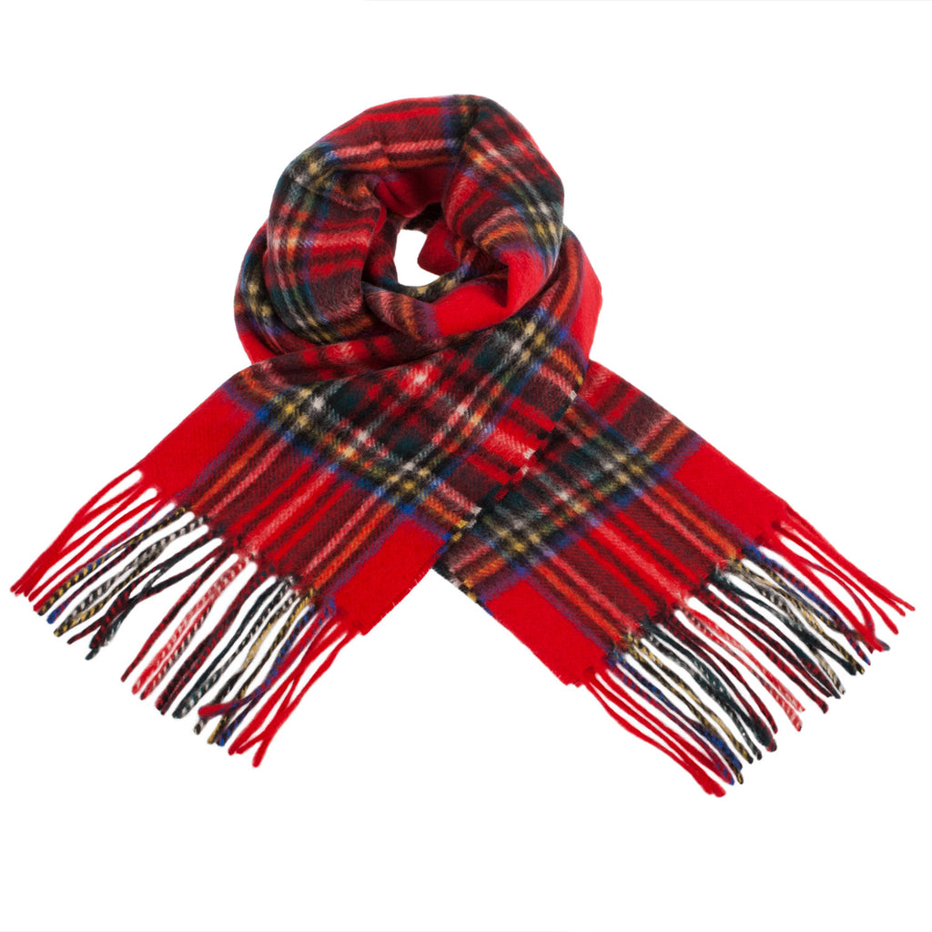 New Blue Label Edinburgh Cashmere Scarf  Stewart Royal